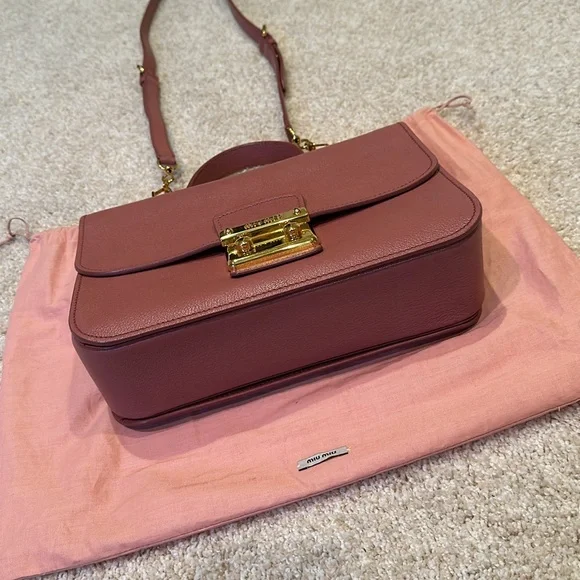 Miu Miu Madras Antico mauve pink crossbody bag - Picture 5 of 11